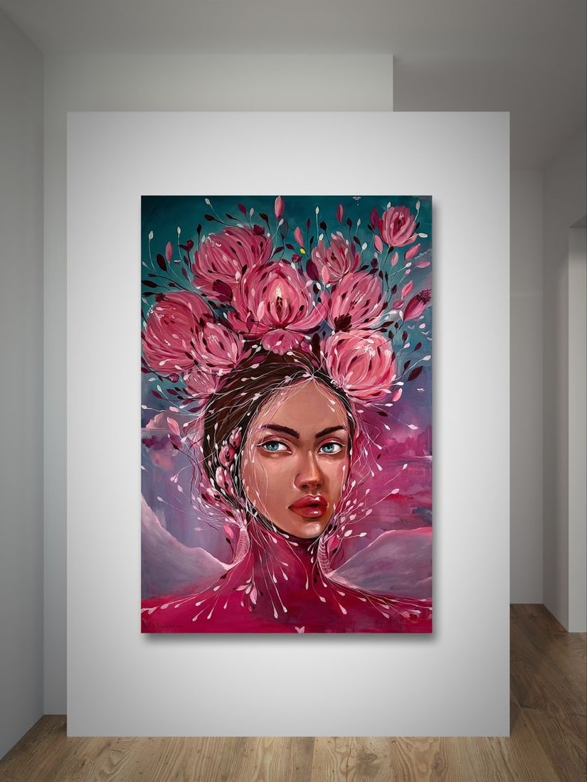 Oil painting Pions Victoria Kagalovska - 3