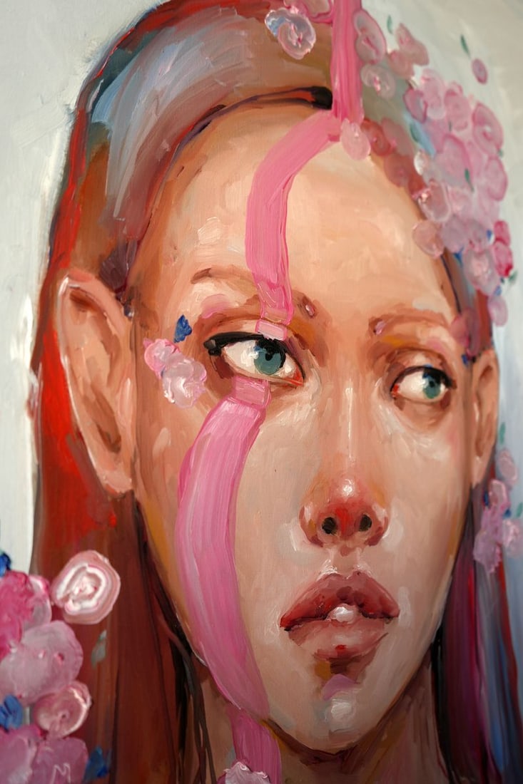 Oil painting Pink rain Victoria Kagalovska - 8