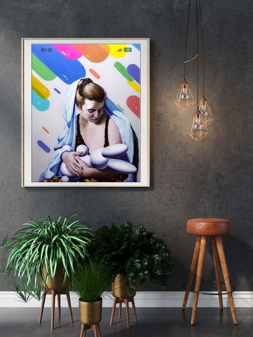 Oil painting Eternal baby Igor Konovalov - 3