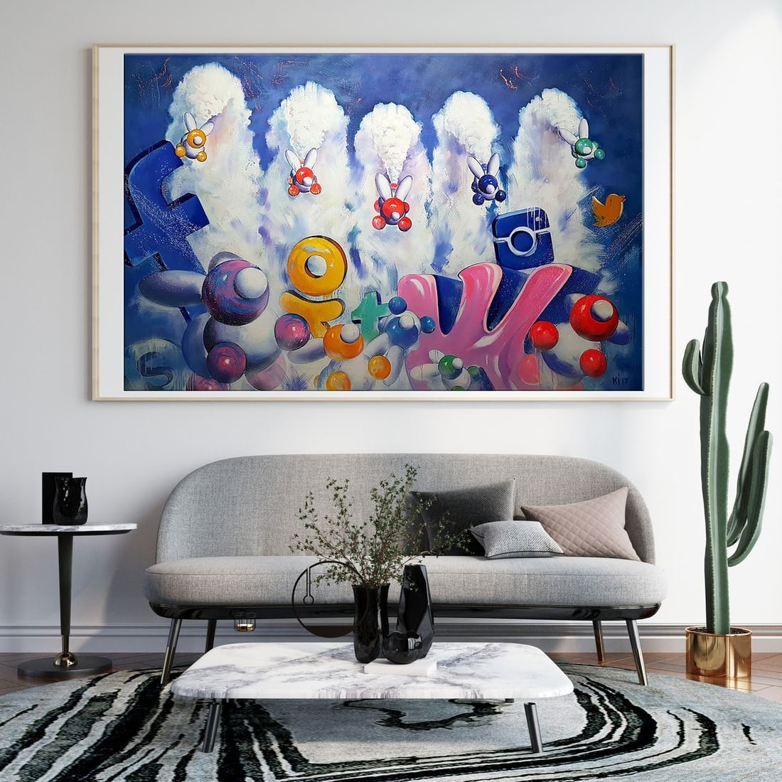 Oil painting Intervention Igor Konovalov - 2