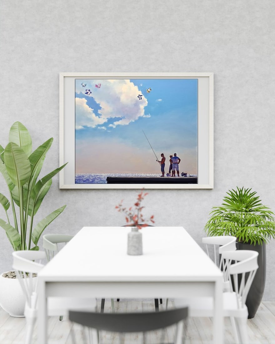 Oil painting Without WiFi Igor Konovalov - 3