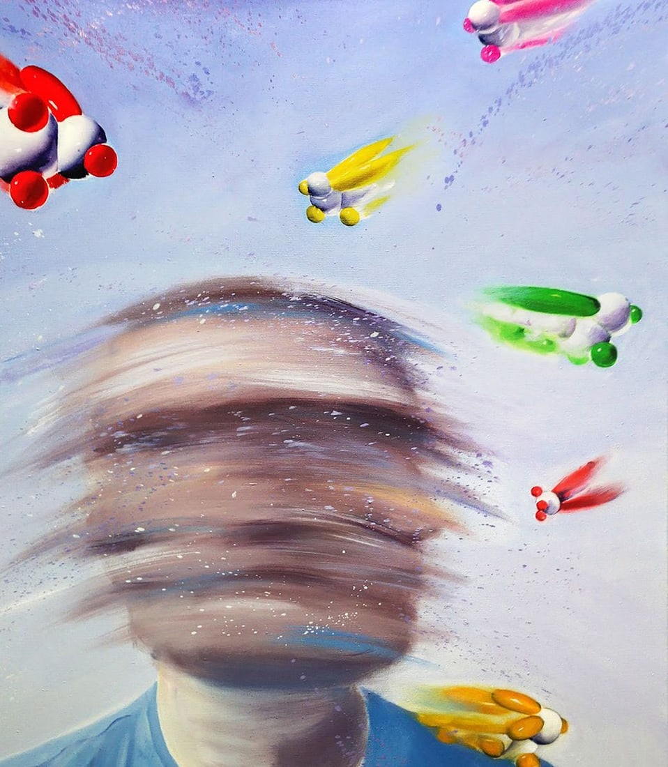 Oil painting Squirrel curator Igor Konovalov - 5