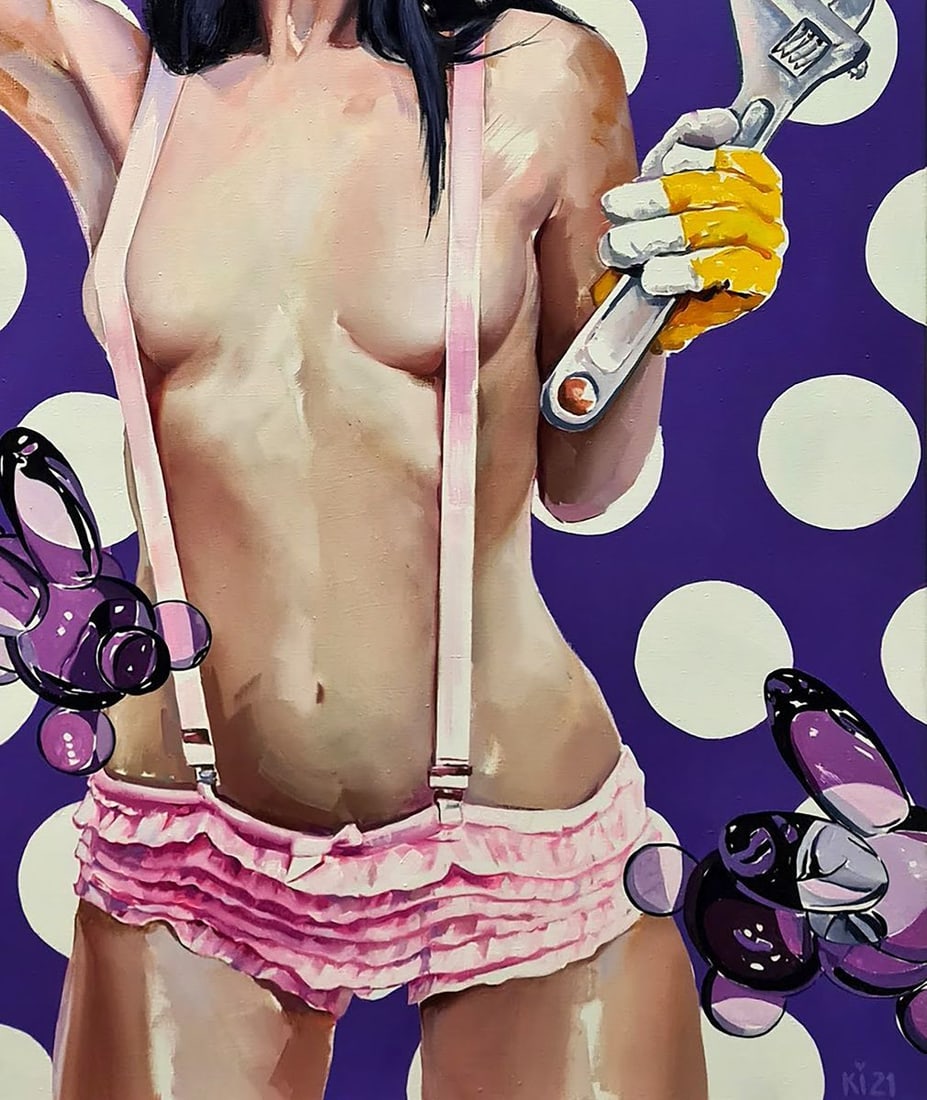 Oil painting Girl with a key Igor Konovalov - 7