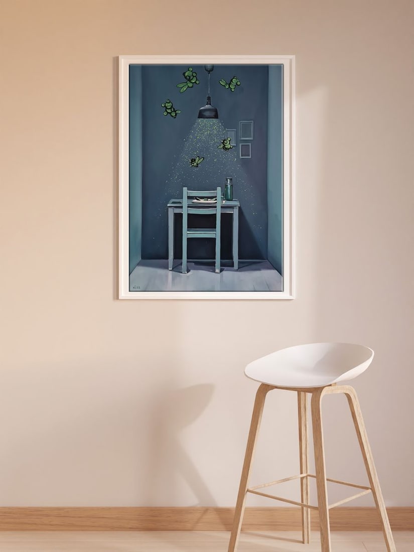 Oil painting Green interior Igor Konovalov - 2