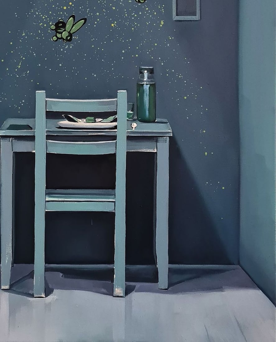 Oil painting Green interior Igor Konovalov - 7