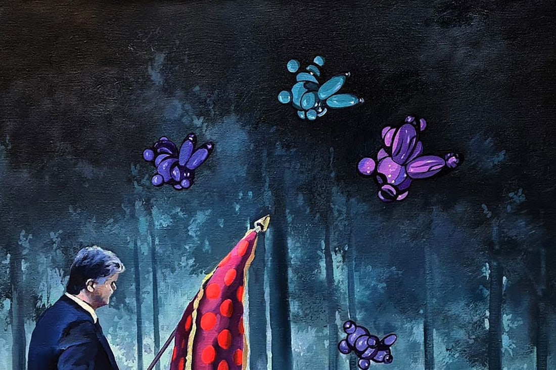 Oil painting Yayoi Banner Igor Konovalov - 5