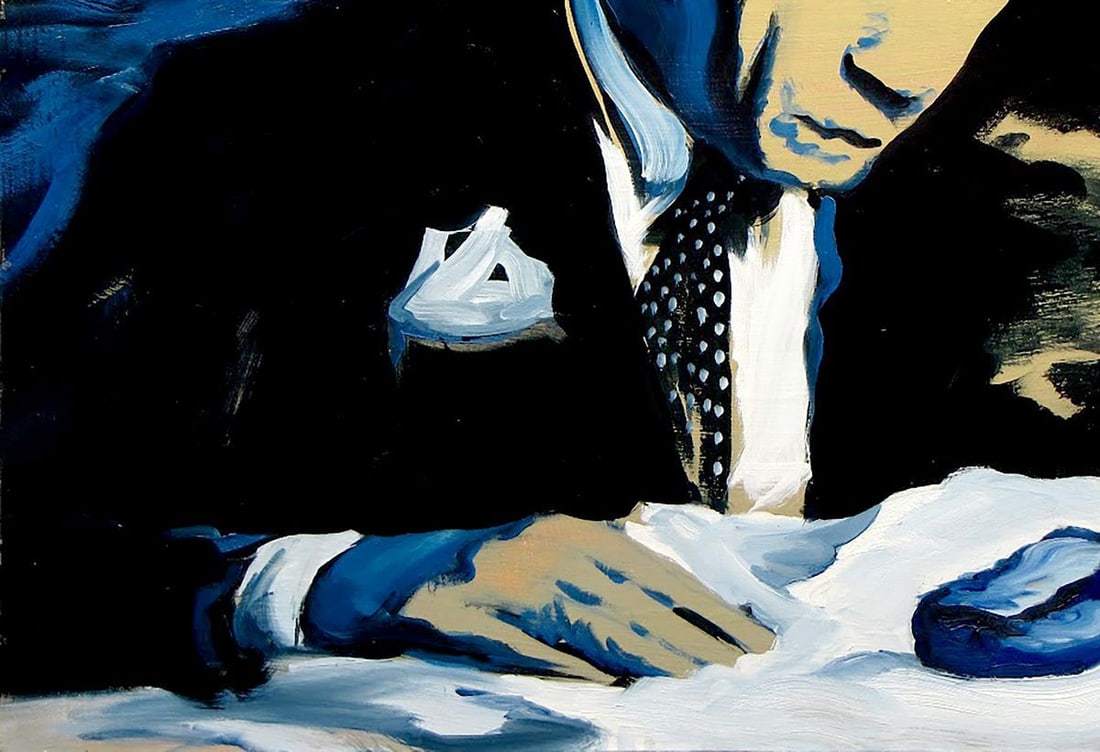 Oil painting Blue thing Igor Konovalov - 6