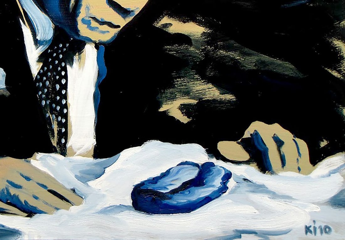 Oil painting Blue thing Igor Konovalov - 7