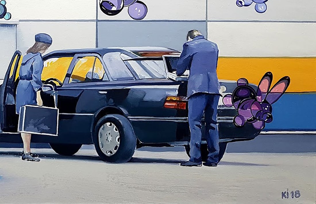 Oil painting Experts are conducting the investigation Igor Konovalov - 7