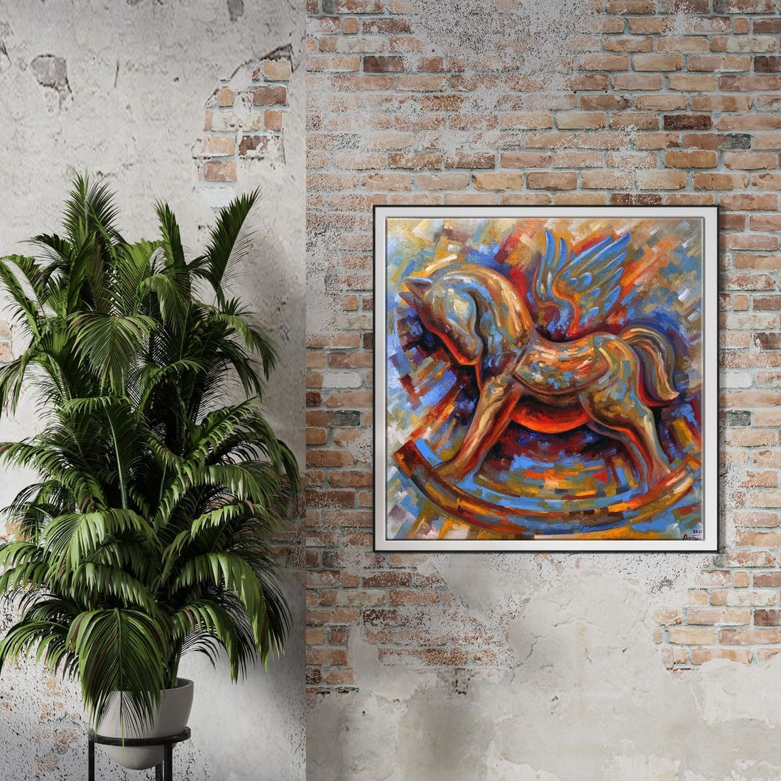 Oil painting Pegasus Sergey Voichenko - 2