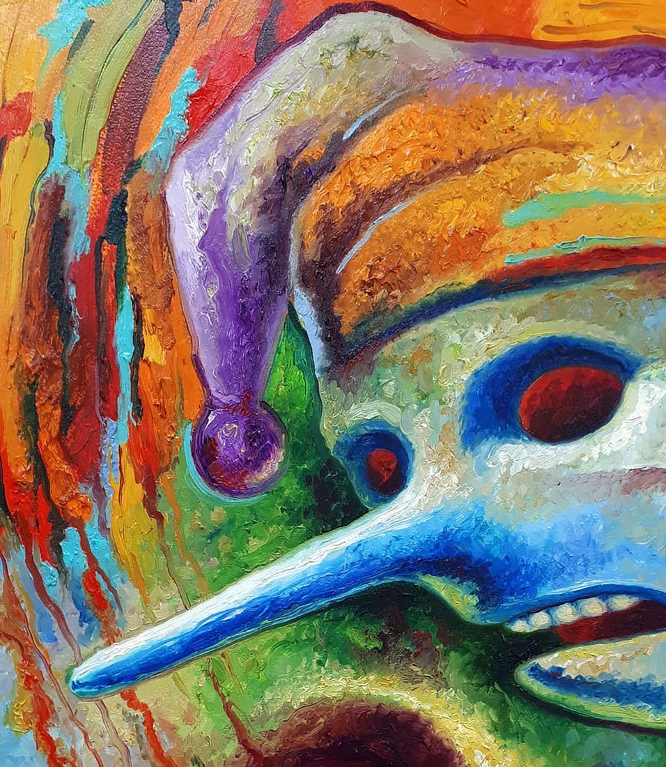 Oil painting Pinocchio and the red-haired clown Sergey Voichenko - 4