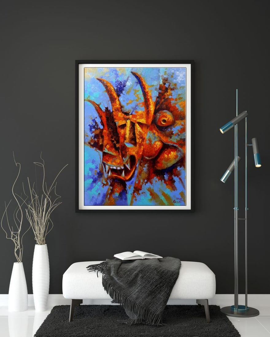 Oil painting Orange demons Sergey Voichenko - 2