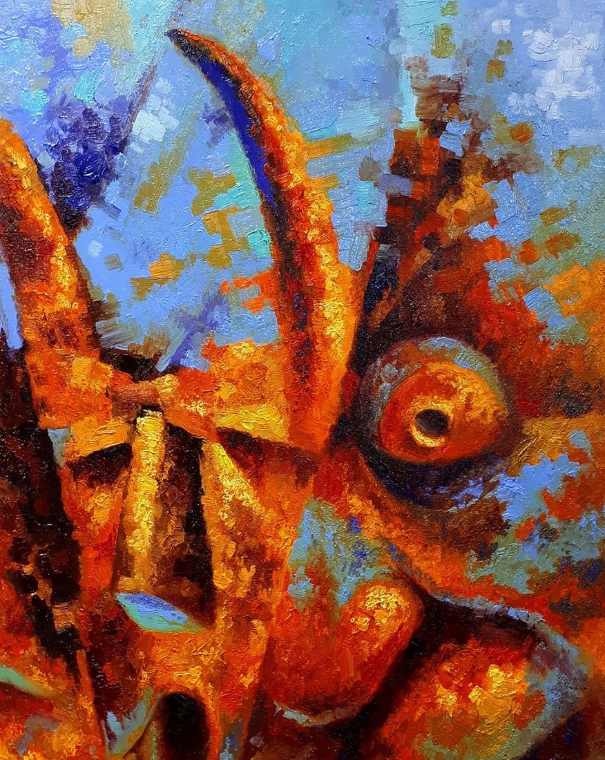 Oil painting Orange demons Sergey Voichenko - 5