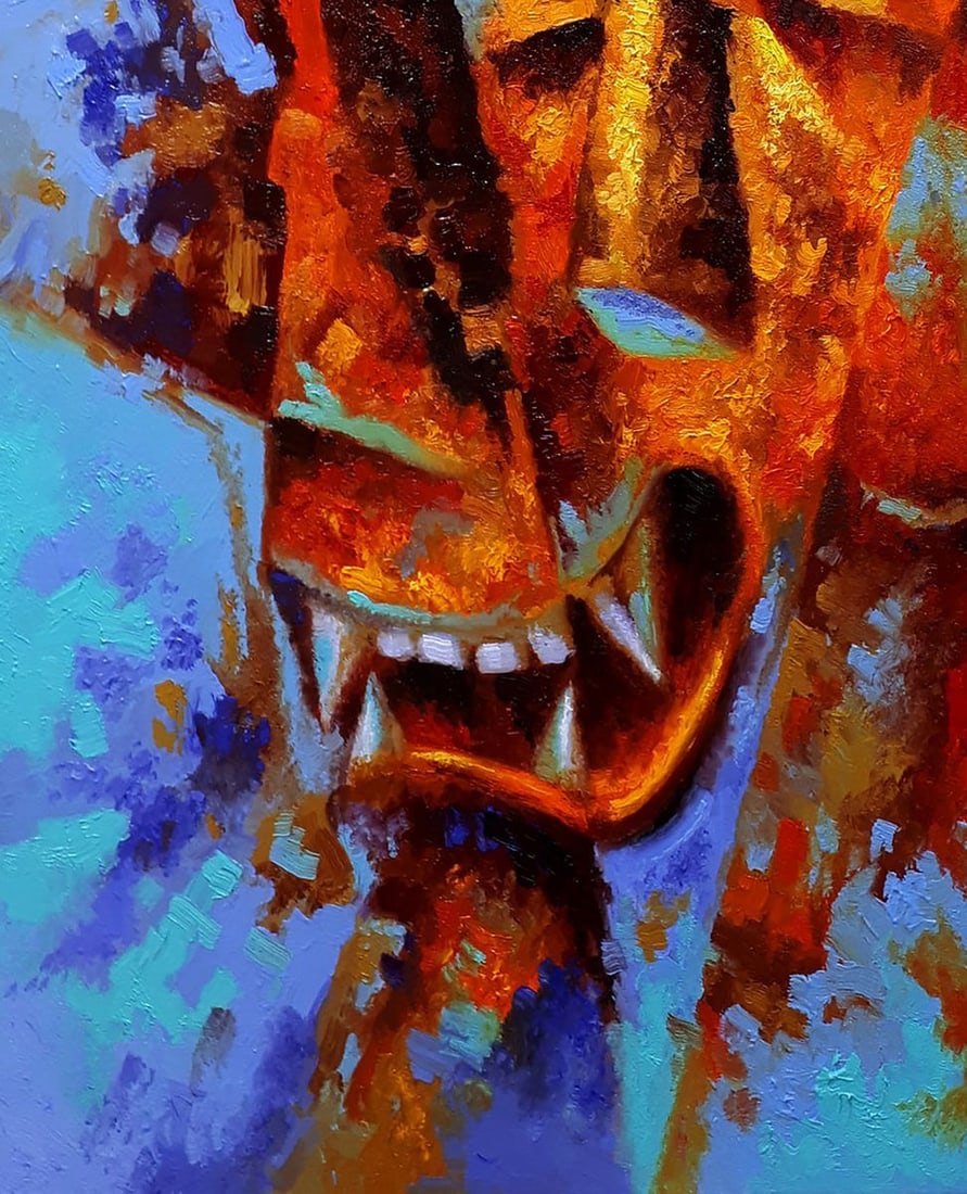Oil painting Orange demons Sergey Voichenko - 6
