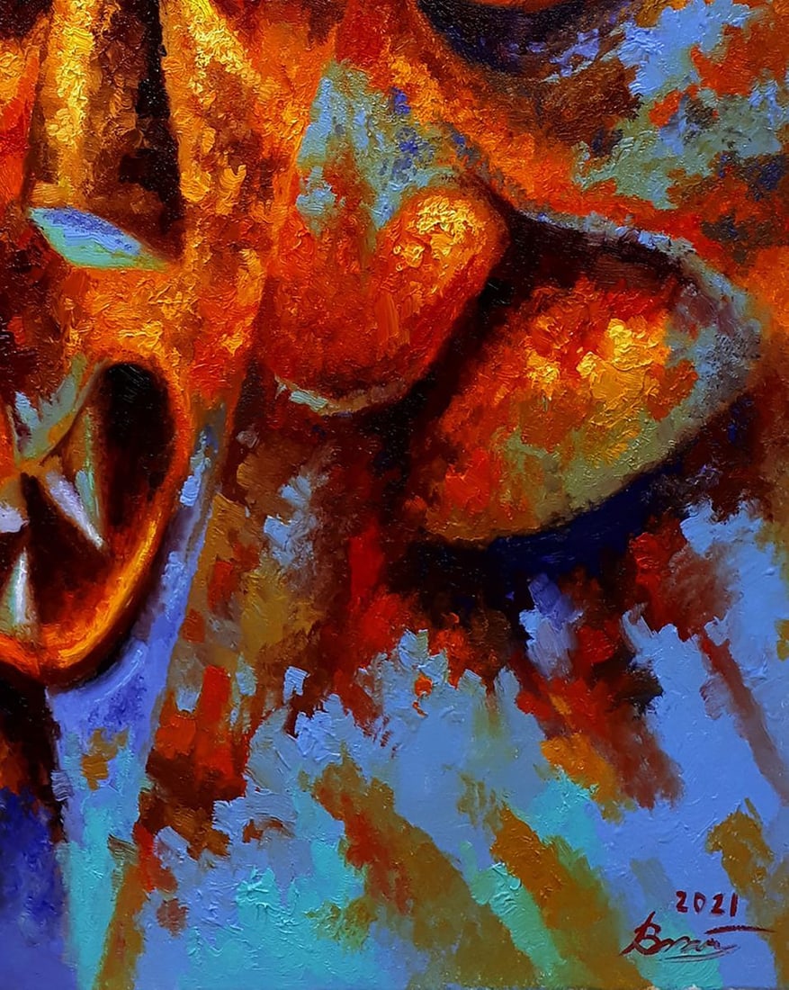 Oil painting Orange demons Sergey Voichenko - 7