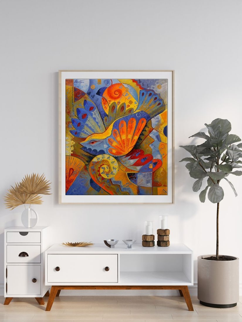 Oil painting Bird of the sun Sergey Voichenko - 2