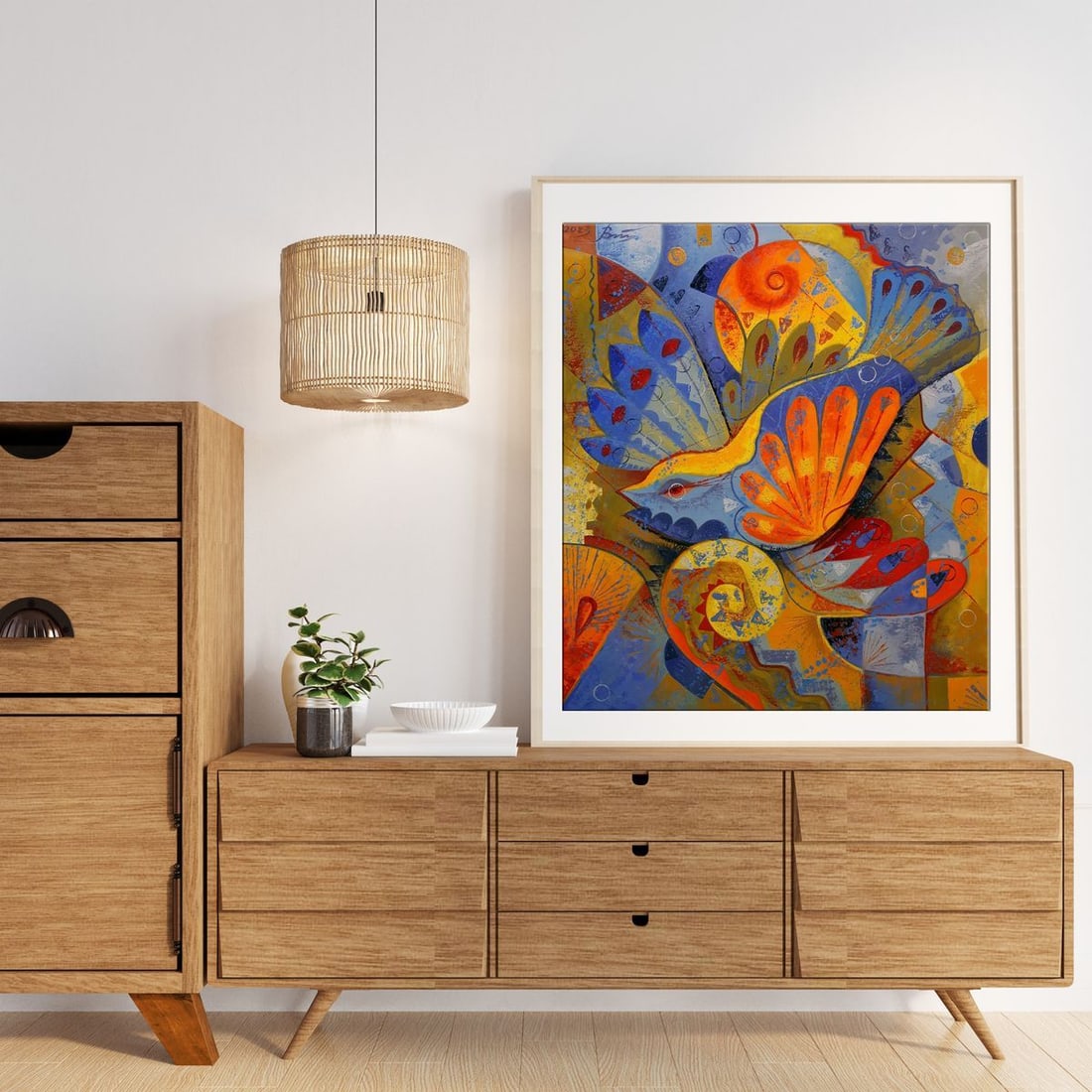 Oil painting Bird of the sun Sergey Voichenko - 3