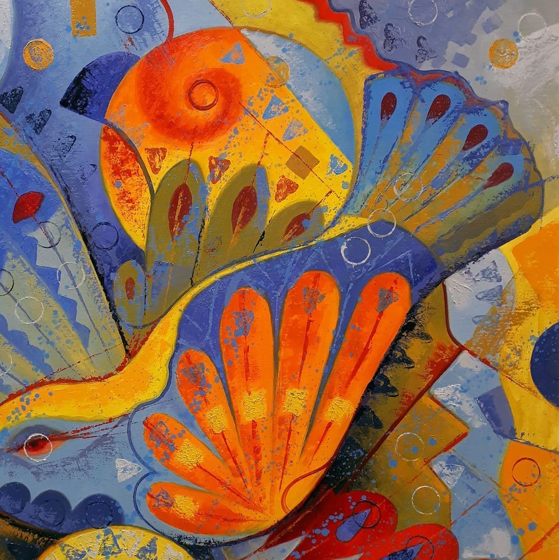 Oil painting Bird of the sun Sergey Voichenko - 5