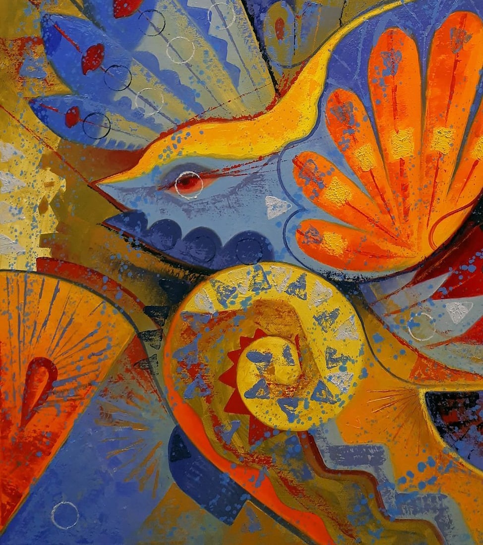 Oil painting Bird of the sun Sergey Voichenko - 6