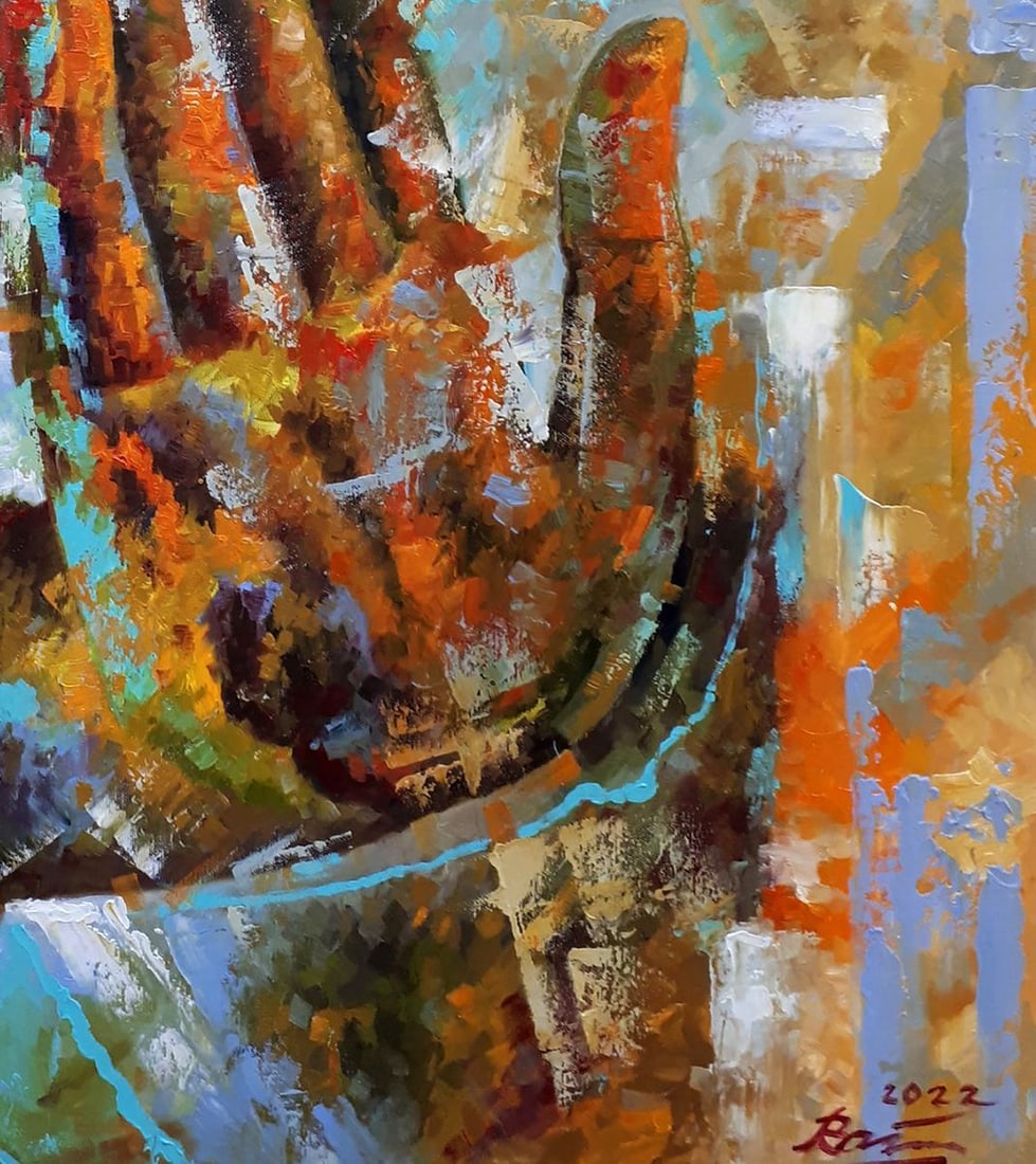 Oil painting Buddha's hand Sergey Voichenko - 7