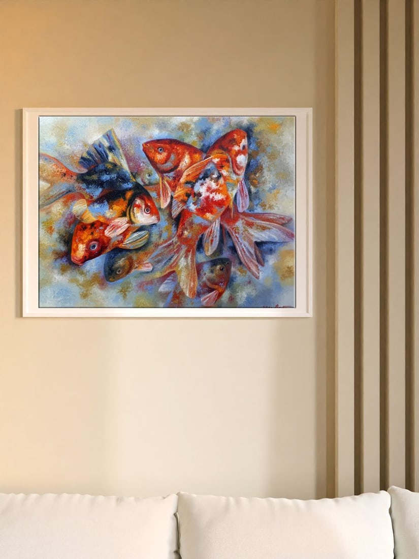 Oil painting Seven goldfish Sergey Voichenko - 2