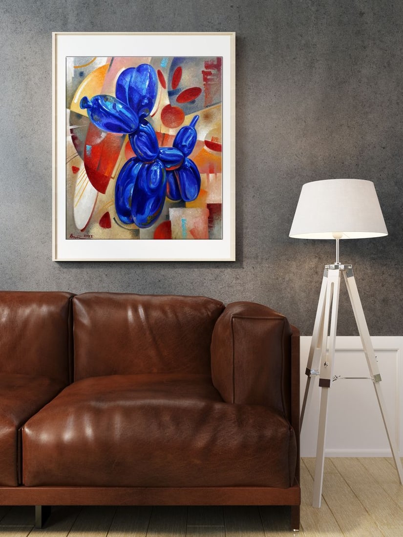 Oil painting The dog is hype Sergey Voichenko - 2