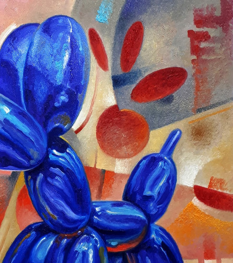 Oil painting The dog is hype Sergey Voichenko - 5