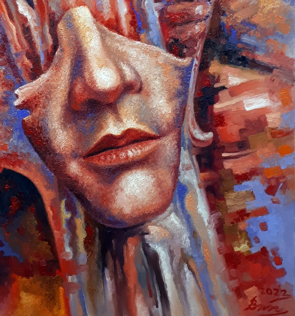 Oil painting Yes but first the coffee Sergey Voichenko - 7