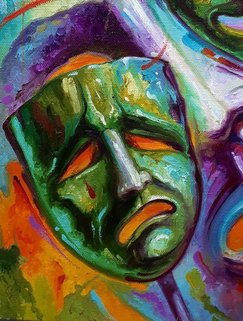 Oil painting Theater masks Sergey Voichenko - 6