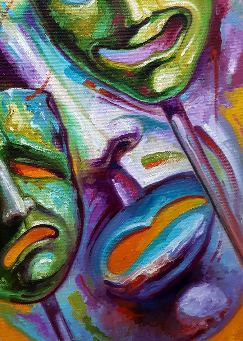 Oil painting Theater masks Sergey Voichenko - 7