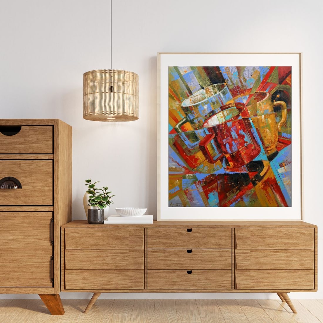 Oil painting Three cups Sergey Voichenko - 3