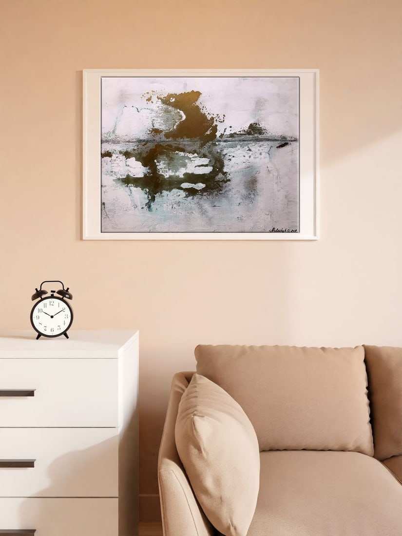 Acrylic painting White Ocean Melezhik Olga - 2