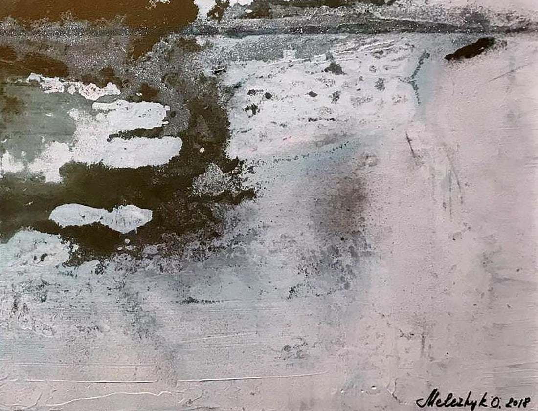 Acrylic painting White Ocean Melezhik Olga - 7