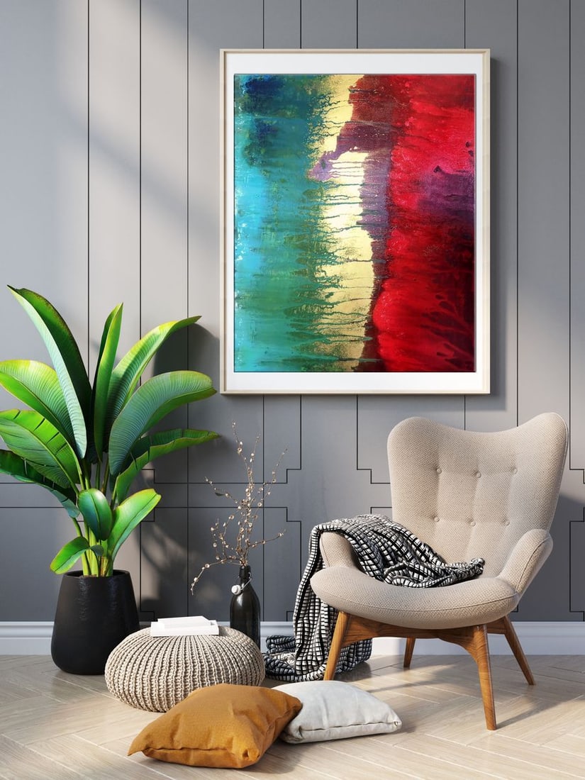 Acrylic painting Excitation Melezhik Olga - 2