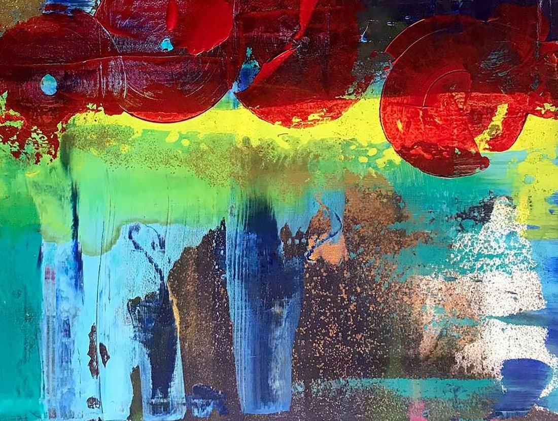 Acrylic painting Dance of life Melezhik Olga - 7