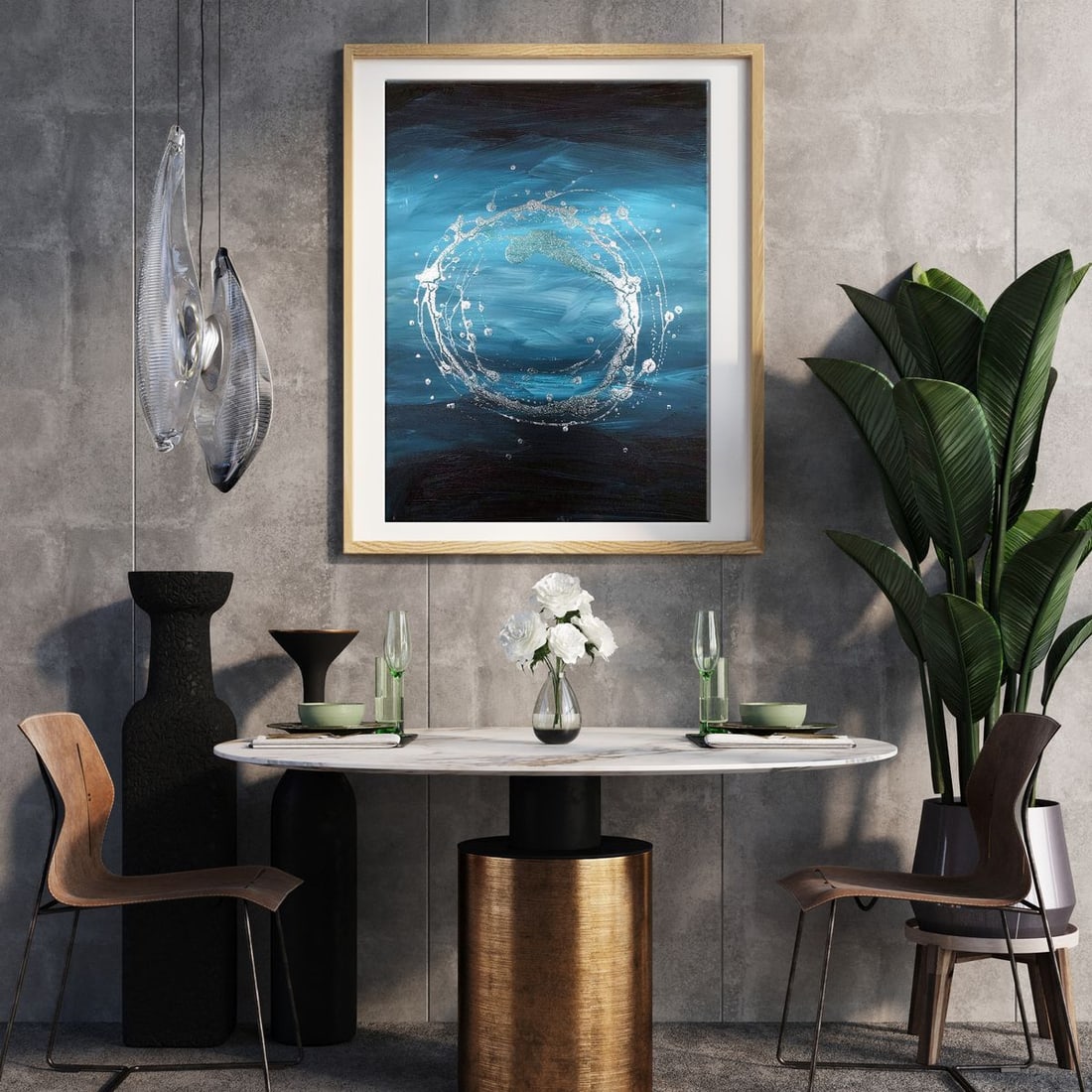 Acrylic painting Necklace of my soul Melezhik Olga - 2