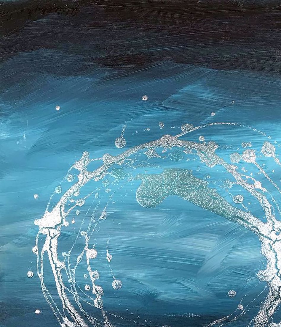 Acrylic painting Necklace of my soul Melezhik Olga - 4