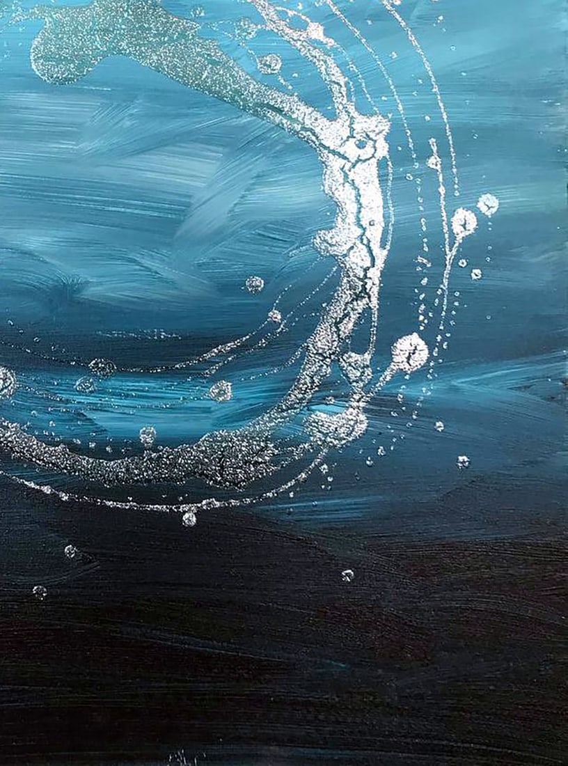 Acrylic painting Necklace of my soul Melezhik Olga - 7