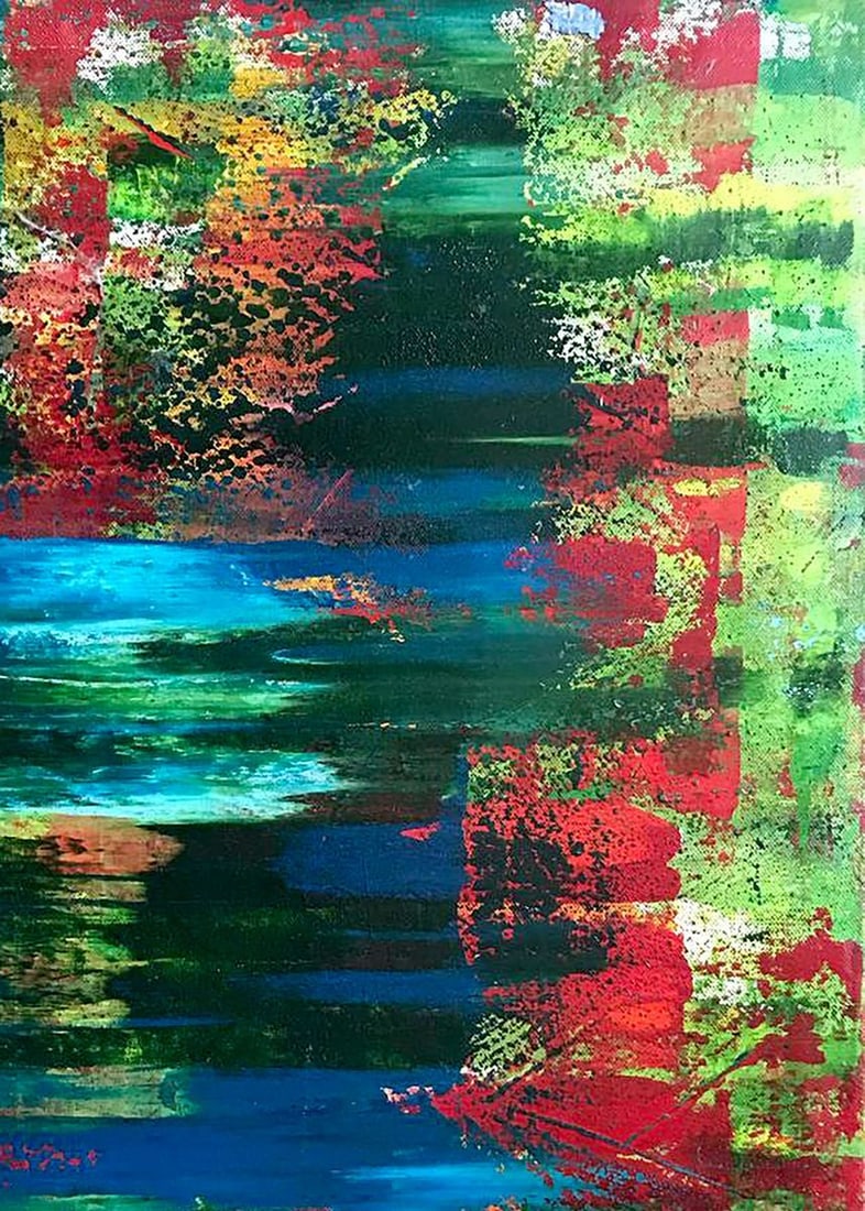 Acrylic painting Autumn speed Melezhik Olga - 5