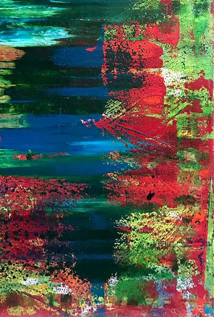 Acrylic painting Autumn speed Melezhik Olga - 7