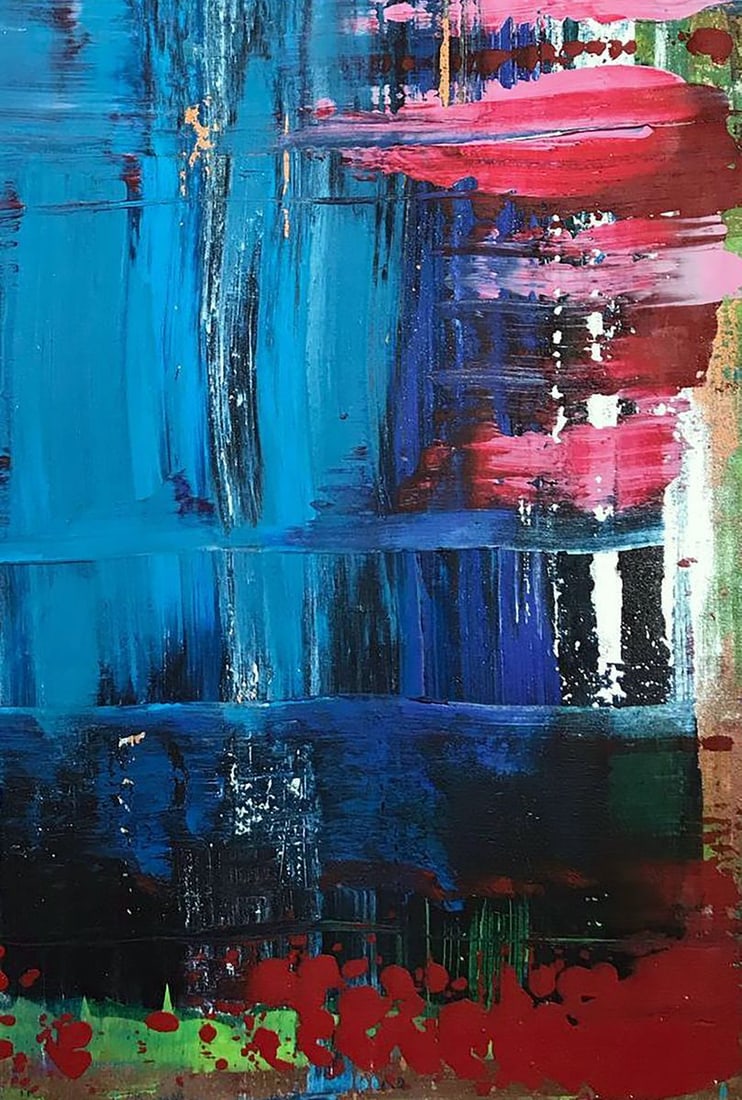 Acrylic painting Conversation on the shore Melezhik Olga - 7