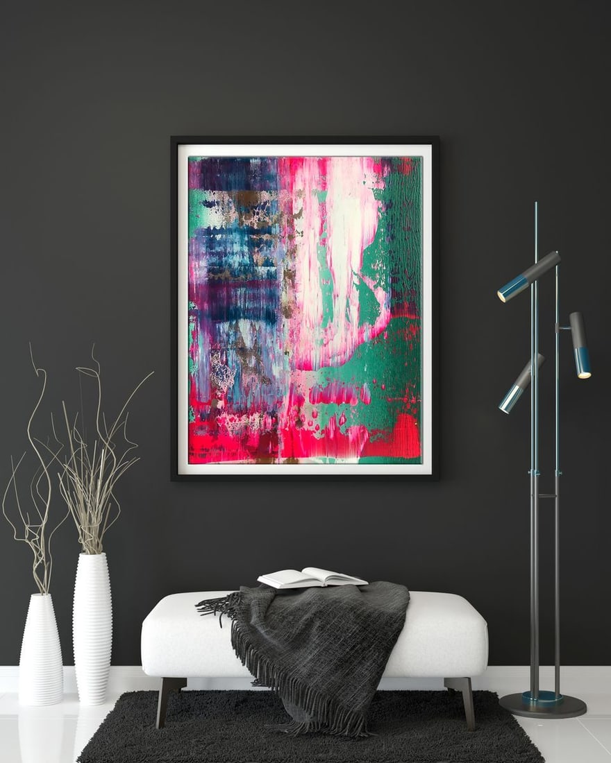 Acrylic painting Northern lights Melezhik Olga - 3