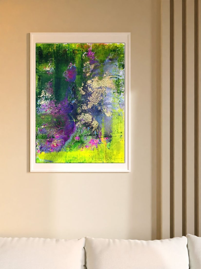 Acrylic painting Lilac Garden Melezhik Olga - 3