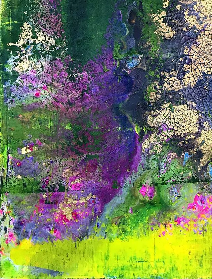 Acrylic painting Lilac Garden Melezhik Olga - 6