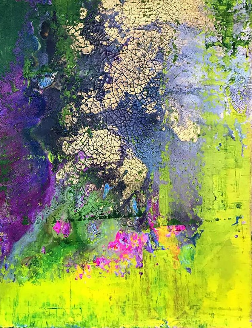 Acrylic painting Lilac Garden Melezhik Olga - 7