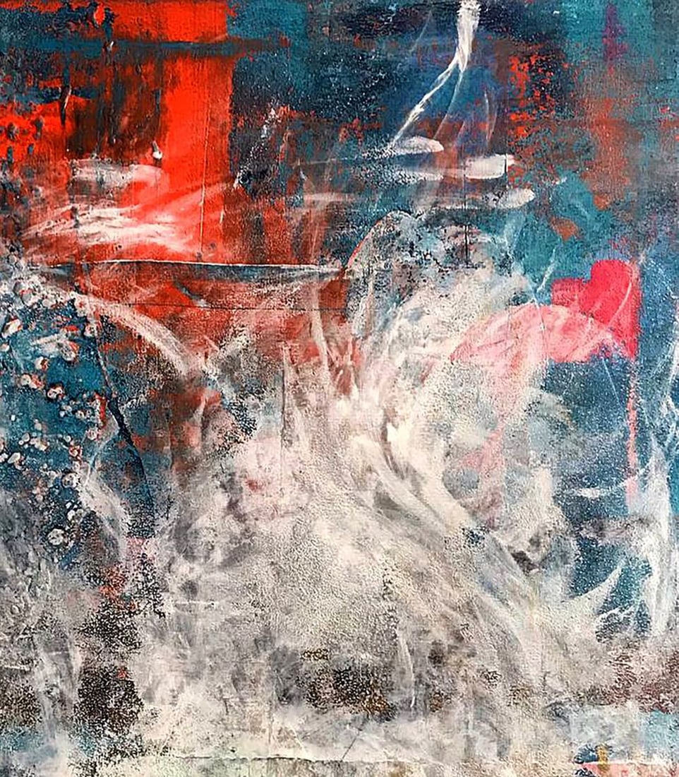 Acrylic painting You are my silence Melezhik Olga - 5