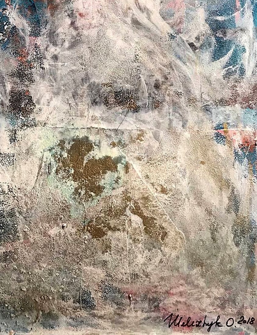 Acrylic painting You are my silence Melezhik Olga - 7