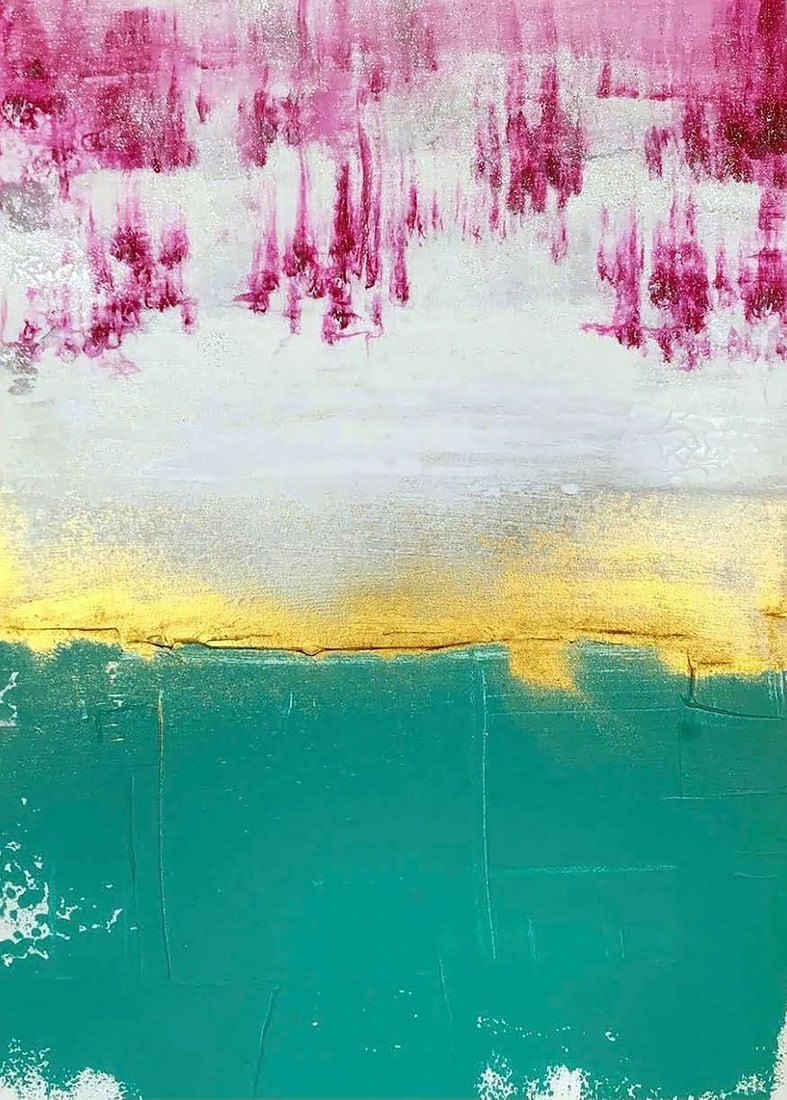 Acrylic painting Bloom Melezhik Olga: Title: Acrylic painting Bloom Melezhik Olga Description: No.Mel 48 *** ABOUT THIS PAINTING *** * TITLE: "Bloom" * ARTISTS: Melezhik Olga * SIZE: 50x70 cm/'19.68x27.55 inches' * MEDIUM: acrylic, canvas