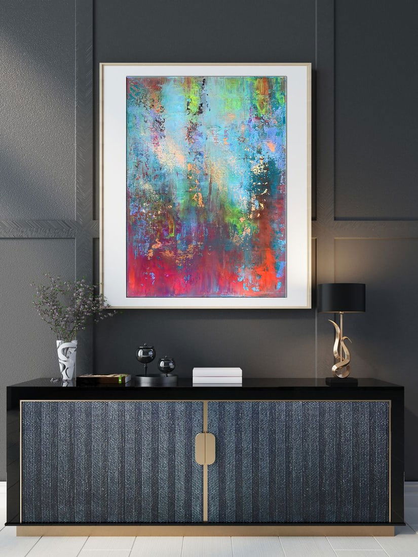 Acrylic painting Blooming field Melezhik Olga - 2