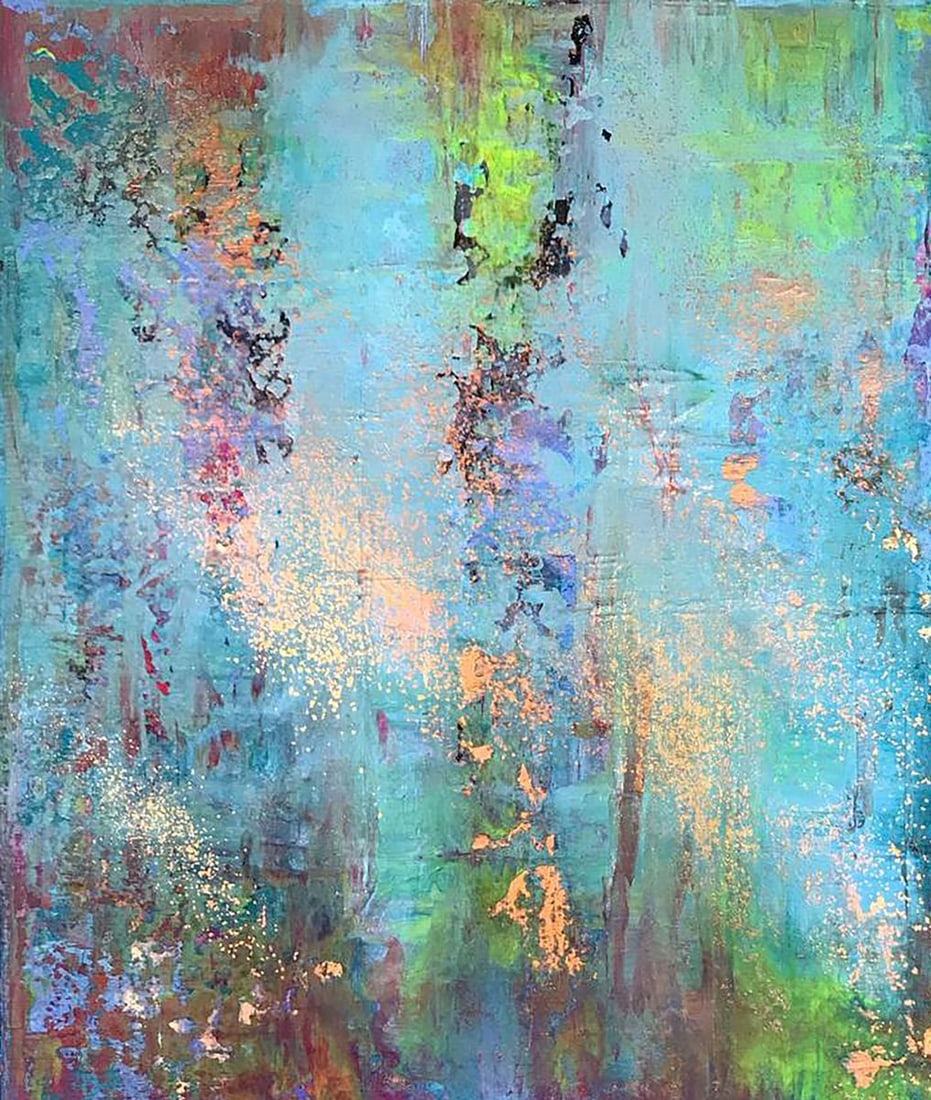 Acrylic painting Blooming field Melezhik Olga - 4